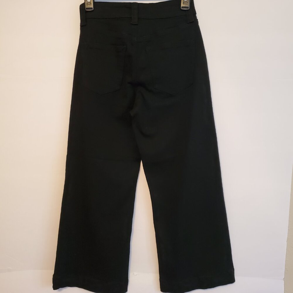 NWT Dollhouse Black Boggy Denim Jeans High Rise Wide Leg, Size 1/2 - Picture 6 of 13